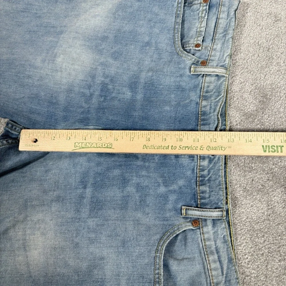 Levis 511 Jean Shorts Mens 42 Light‎ Blue Denim Faded Stretch Skater